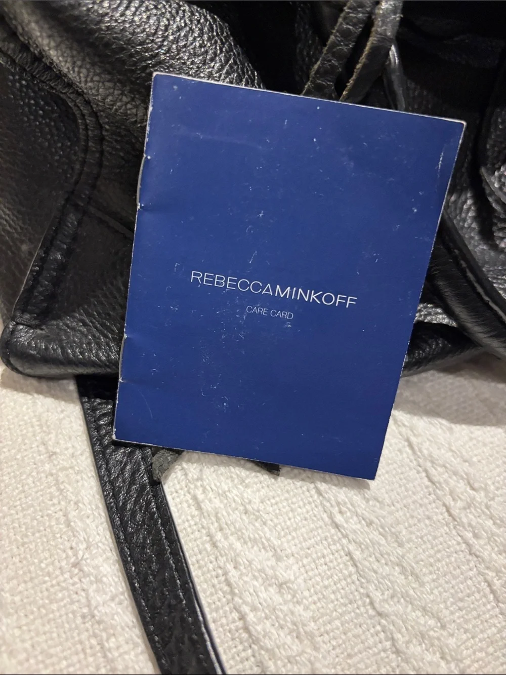 Rebecca Minkoff Classic Black Leather Tote Handbag - Women's Shoulder Bag